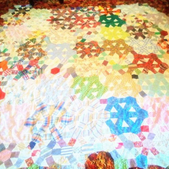 Colorful Patchwork Quilt Top